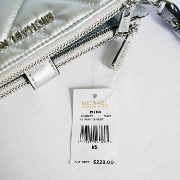 🆕️ Michael Kors Peyton Large Double Zip Wristlet - Picture 3 of 7